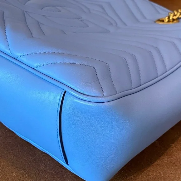 Gucci GG Marmont Chain Tote Matelasse Leather - Picture 12 of 15